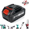 NONE Batteria al Litio Ricaricabile ad Alta Potenza 13000mAh/6500mAh, Batteria per Utensili Elettrici 21V, 10 Sezioni, Batteria 18650 a 10 Sezioni per Utensili Makita 21V