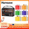 Humsienk Batteria al Litio LiFePO4 Humsienk Bluetooth 12V 150Ah a Ciclo Profondo, Ricaricabile, per Applicazioni Solari, Camper, Nautiche, Campeggio, Off-Grid con BMS 110A e Protezione Basse Temperature