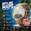 GUHUAVMI Nuovo Smartwatch GPS 2026 con Mappe Offline e Funzione Ritorno Percorso, Display AMOLED da 1,43'', Chiamate Bluetooth, Bussola, Altimetro e Barometro Integrati, Impermeabile 5ATM per Nuoto e