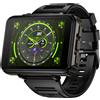 NONE LOKMAT APPLLP 5 MAX Smartwatch Schermo HD da 2,4 pollici Android 10.7 Batteria da 1500 mAh Chiamate 4G Doppia fotocamera 6GB+128GB/4GB+64GB Monitoraggio della frequenza cardiaca e dell'ossigeno nel
