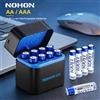 Nohon Batterie al Litio Ricaricabili NOHON 1.5V AAA 1300mWh/AA 3600mWh ad Alta Capacità, 1200 Cicli con Cavo USB-C