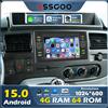ESSGOO Apple CarPlay Android Auto, 4 GB + 64 GB, Android 15, DAB+, telecamera, schermo da 7" — lettore video stereo con navigazione GPS per Ford Kuga / Focus / C-Max / Transit MK7 2007, 2008, 2009,