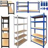 NONE Scaffale/Espositore in Metallo Fai-da-te per Arredamento, Libreria, Unità Espositiva per Cucina/Ufficio, Scaffalatura a 5 Ripiani, Scaffalatura per Garage, Magazzino, Capanno, 3 Colori, 3 Misure a
