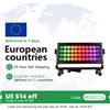 aicpose Luci LED IP65 Pixel RGBW 44x10w per Esterni, Illuminazione DMX512 con Controllo della Luminosità per DJ, Discoteche, Matrimoni