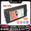 Podofo 4+64G Carplay 7 Pollici Android Auto Radio GPS Navigazione Touch Screen Lettore Multimediale per Ford Focus Fiesta Mondeo Kuga C Max Transit Galaxy Fusion
