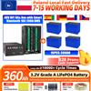 fullfutura Batteria LiFePO4 360Ah 3.2V, 10.000 cicli, cella prismatica ricaricabile LFP con kit fai-da-te 48V, box con bilanciamento attivo 2A, BMS 16S 200A, massimo 16 unità in parallelo, design portatile