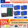 fullfutura Batteria LiFePO4 320Ah 3.2V con BMS 16S 200A integrato, bilanciamento attivo 2A, 8000 cicli, cella al litio ferro fosfato di grado A, con kit fai-da-te 48V, design portatile impilabile, massimo 16