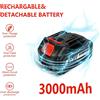 NONE 2 batterie al litio da 21V 3000mAh con protezione 3MOS, ad alta capacità, ricaricabili, per trapano a batteria, smerigliatrice angolare, motosega