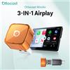 OTTOCAST Adattatore Ottocast Mini Air Mirroring per CarPlay Wireless, Android Auto, Smart AI Box 3 in 1 con Aggiornamento OTA, USB Wireless Type-C Plug & Play, Accessori con YouTube e TikTok