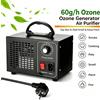 NONE Generatore di ozono da 60 g/h, purificatore d'aria portatile con timer da 60 minuti per casa/auto/ufficio, eliminatore di formaldeide e di odori di fumo, animali domestici, cibo e muffa