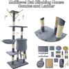 DayPlus Torre Tiragraffi per Gatti DayPlus, Struttura per Arrampicata per Gatti da 140 cm - Include Amaca, Cuccia per Gatti, 4 Giocattoli - Per Gatti di Taglia Grande, Gattini