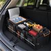 NONE Organizer per Bagagliaio Auto in Tessuto Oxford da 140L, Contenitore Portaoggetti Regolabile con Borsa Termica Integrata, Contenitore Pieghevole per Auto con Cinghie di Fissaggio per SUV, Viaggi,