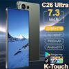 K-Touch Smartphone K-Touch C26 Ultra Android 5G, Display HD Completo da 7.3 Pollici, 22GB RAM, 2TB ROM, Batteria 7800mAh, Fotocamera 48MP, Riconoscimento Facciale, Dual SIM, Sbloccato, Android 15