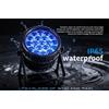 carinamoba Faro LED Zoom Par IP65 Impermeabile 19x15W RGBW 4in1 DMX512 per Illuminazione Scenica, Proiettore per Discoteca, DJ, Concerti, Feste