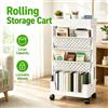 NONE Carrello Porta Libri con Ruote in ABS, Scaffale Mobile Rimovibile, Organizzatore Salvaspazio per Casa, Ufficio, Aula, Biblioteca