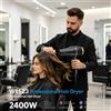 NONE Asciugacapelli Professionale con Funzione Aria Fredda 2400W, Ioni Negativi, Asciugatura Rapida, Potenza da Salone