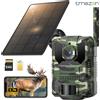 NONE Fotocamera per Fauna Selvatica 4G LTE con App, Fotocamera da Caccia Solare 2.7K con Scheda SIM, Fototrappola, Sensore di Movimento PIR, Visione Notturna, Senza Scheda SD
