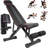 NONE Panca per Fitness Domestico Versatile, Panca per Manubri Pieghevole, Sgabello da Allenamento con Grande Capacità di Carico, Attrezzatura per Allenamento Total Body, Panca per Allenamento Intenso,