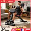 HGTUGO Panca Pesi Pieghevole 6-in-1 Multifunzione con 7 Livelli di Regolazione per Allenamento Completo, Macchina Fitness per Palestra e Casa