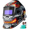 ARCCAPTAIN Casco da saldatura ARCCAPTAIN, maschera per saldatori Chameleon con ampio campo visivo, visione a colori reali, alimentazione solare, oscuramento automatico per saldatura ad arco, molatura e taglio.