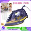 NONE Ferro da stiro a vapore leggero 2400W vapore verticale, serbatoio 350 ml, vapore continuo 40g, piastra ceramica, regolazione temp, spegnimento auto per camicie, abiti, tende