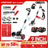 ONEVAN Tagliaerba Elettrico Senza Fili 40000RPM 9 Pollici, Trimmer per Taglio Erba, Utensile da Giardino Compatibile con Batteria Makita 18V