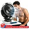 NONE Ventilatore Portatile con Clip e Nebulizzatore da 4000mA 306 ° Ventilatore a spruzzo con impugnatura, supporto a polpo, mini umidificatore ricaricabile, 3 velocità, display digitale, ventilatore da