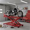 NONE Sollevatore per moto, sollevatore idraulico per moto (max. Supporto di sollevamento rotante con altezza di sollevamento di 787 mm, cavalletto per riparazione biciclette (capacità di carico 453,59 kg)
