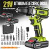 OWJHE Trapano Avvitatore Elettrico a Batteria 21V, 25+3 Regolazioni di Coppia, Compatto, Ricaricabile, Utensile Elettrico
