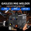 Viladepot Saldatrice MIG Viladepot MIG200 3-in-1 200A con filo a nucleo fiammato autoprotezione/TIG Lift/MMA IGBT Portatile 220V