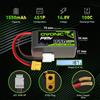 OVONIC Batteria Lipo Ovonic 4S 1550mAh 4S1P 100C 14.8V con Connettore XT60 per Droni FPV da 5 Pollici, Racing, Freestyle, Cinewhoop, Toothpick, Confezione da 1/2/4