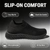 Sneakers Slip-On da Uomo, Scarpe Traspiranti Elastiche 360°, Suola Morbida Leggera a Nido d'Ape, Calzature Casual Antiscivolo per Uso Quotidiano