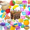 NONE Hot Blind Box Mystery Kawaii Cat Paw Mochi Squishy, Giocattolo Antistress a Forma di Zampa di Gatto, Simulazione Cibo, Giocattolo Antistress Carino da Spremere