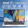 NONE Nuovo computer portatile i7 Intel Core i7-7500U/A3950 Windows 11 Pro 12GB RAM 512GB/1TB SSD Laptop Notebook PC per lavoro, studio e ufficio