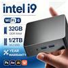 NONE Mini PC 2026 Intel Core I9 10980HK I3 6100U WIFI 6 BT5.2 Computer da Gaming Windows 11 16GB 32GB RAM 2TB SSD con 3 Anni di Garanzia