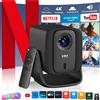 XGODY Proiettore Smart Android 14 Xgody Gimbal A7 Cine 8K/4K 1000 Ansi Lumen, Risoluzione Nativa 1080P, Auto Focus, Correzione Keystone, Full HD HDR10, per Home Theater e Uso Esterno