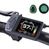 varstrom Display EKD01 per E-Bike con UART / CAN / Bluetooth Tongsheng Nav. Controller Intelligente LCD a 9 Lingue per Kit Motore BAFANG per E-Bike, 9 Velocità con Porta di Ricarica Type-C per Kit di