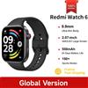 Redmi Versione Globale Redmi Watch 6 Schermo AMOLED da 2,07" Batteria da 550mAh 150+ Modalità Sportive Resistenza all'Acqua 5ATM Xiaomi HyperOS 3