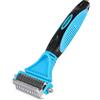 Morpilot Spazzola per Cani, Spazzola Cane Pelo Lungo, Corto, Medio, Toelettatura Professionale, Pettine Cane e Gatto per Rimuovere Peli Superflui e Sbrogliare Nodi Blu