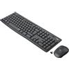 Logitech Set tastiera e mouse Logitech Slim MK295 Wireless 2.4GHz Qwerty 1000dpi 3pulsanti Nero Antrtacite [920-009800]
