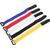 HUSHUI DUUTI Pompa da Bicicletta Nastro Fisso Fibbia Regolabile Cinturino Resistente e Resistente per Biciclette e Attività All'Aperto Rosso 25 Cm Confezione da 5