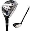 Speed System Golf Mazza da golf ibrida in acciaio inox, leggera canna in grafite, lancio alto, approvata USGA, mazza da uomo destra e copritesta nero - blu - Reg Flex - 4 ibrido, 21 gradi