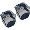Generic Grande capacità Sport Ball Holder con rete ventilata Pallavolo Mesh Bag coulisse Net Bag per un facile trasporto Rete da basket portatile