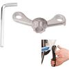 Jyinelx 1 set di estrattori per pedivella per bicicletta, facili da trasportare (argento, lunghezza: 6,5 cm)