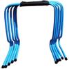 Slyzjdl Ostacolo Allenamento Bambini Ostacolo Agilità Ostacolo velocità Barra Allenante Ostacolo Sportivo in Durevole con Telaio Curvo E Coperture Terminali, Blu Cielo, 50cm