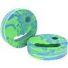 LOVIVER Paletta Nuoto Allenamento Rotonda con Foro Dito Palette Mano Pagaia Piscina Disco Allenamento in Schiuma EVA Compatta per Migliorare Stile E Superiore, Blu, Verde