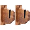 ibasenice 2 Supporti da Parete per Skateboard, Ganci in Legno per Esposizione Orizzontale