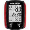 POAHNCU Display per Ebike, Computer Bici LCD Digitale Cablato Contachilometri