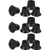 POPETPOP 12 Pezzi Tappi in Gomma Antiscivolo per Gambe di Trampolino 3,2cm, Protezione Pavimento Resistente e Silenziosa, Facile Installazione per Uso Esterno e Appartamenti