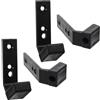 DONFAMDS Supporto per Bilanciere Barbell Hanger Nero in PC, 4 Pezzi, per Barra Sospesa, Montaggio a Parete, per Palestra Domestica e Uso Commerciale